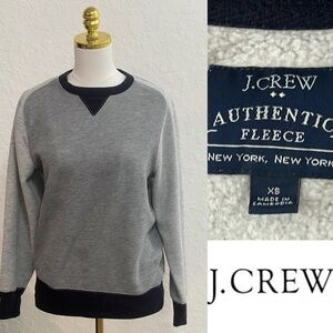 J.Crew Authentic Fleece Crewneck Sweatshirt.